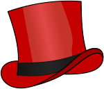 Red top hat